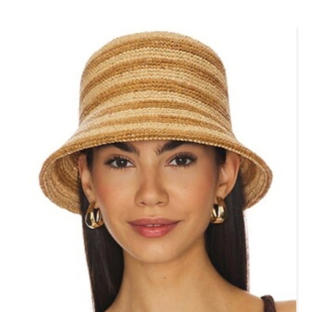Lack of Color The Inca Bucket Hat in Mocha Stripe sz L - Picture 2 of 5
